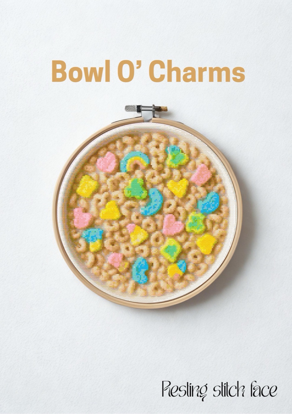 Bowl o' Charms cross stitch pattern