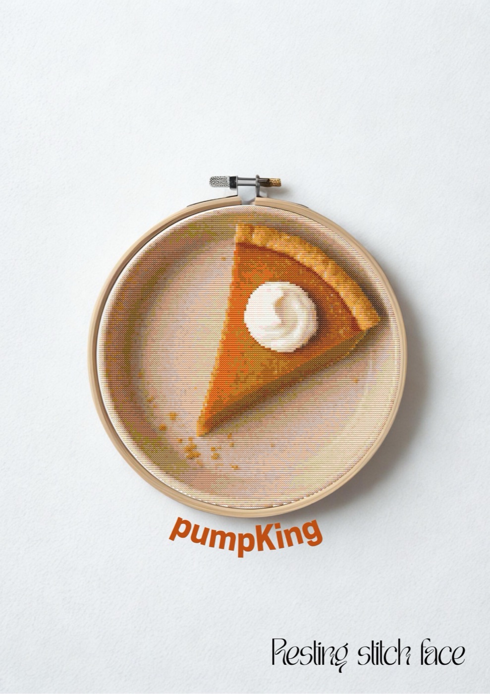 Bowl o' Pumpkin Pie cross stitch pattern