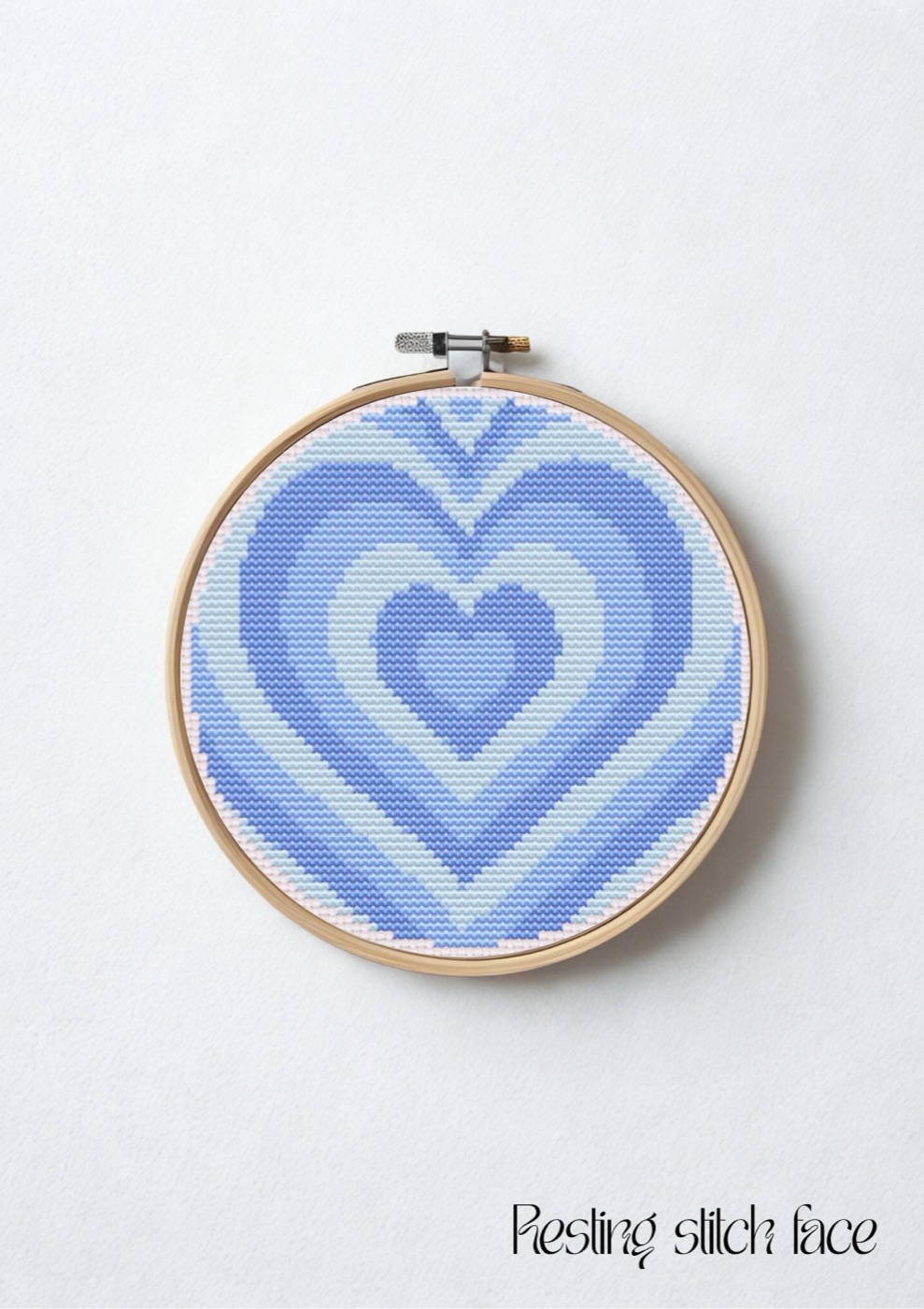Bubble Heart cross stitch pattern