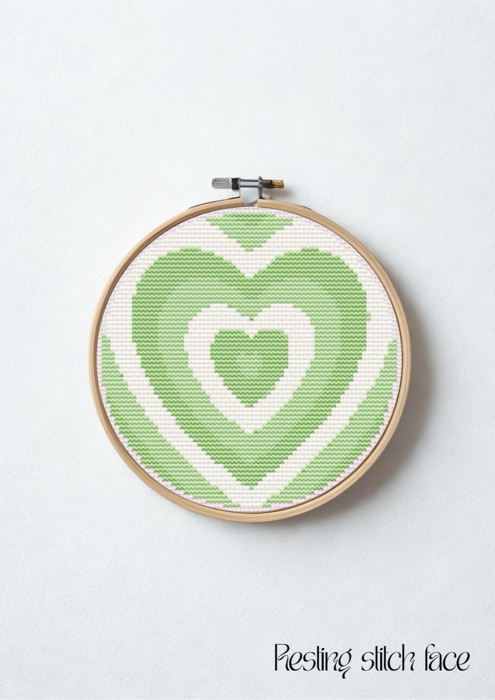 Buttercup Heart cross stitch pattern