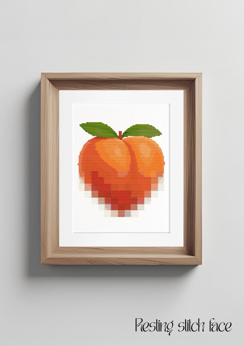 Naughty Peach cross stitch pattern